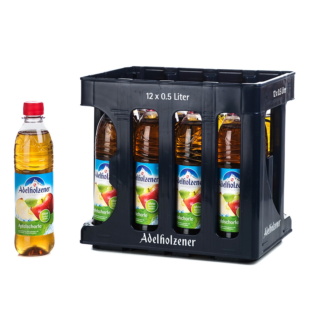[100359/420] ADELHOLZENER APFELSCHORLE PET  12 x 0,5 LITER