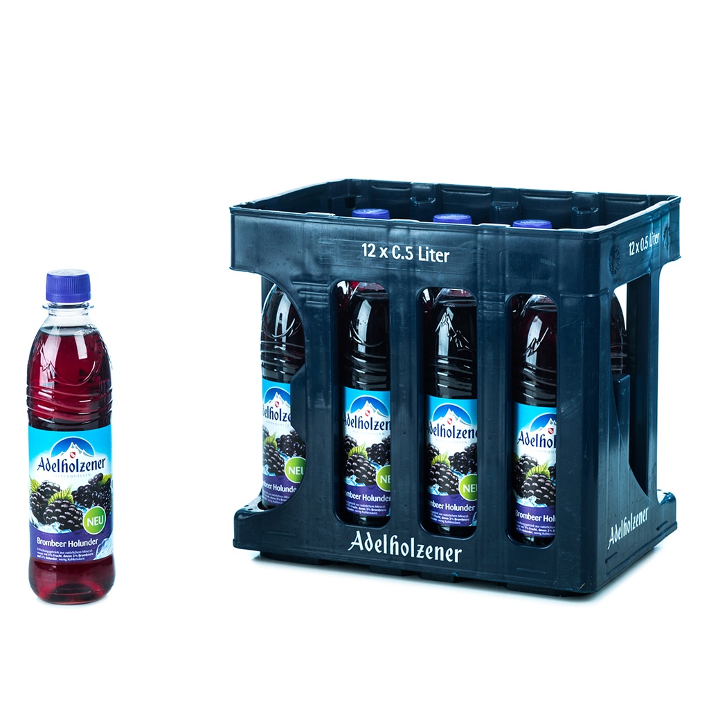 [101813/415] ADELHOLZENER BROMBEER_HOLUNDER PET  12 x 0,5 LITER