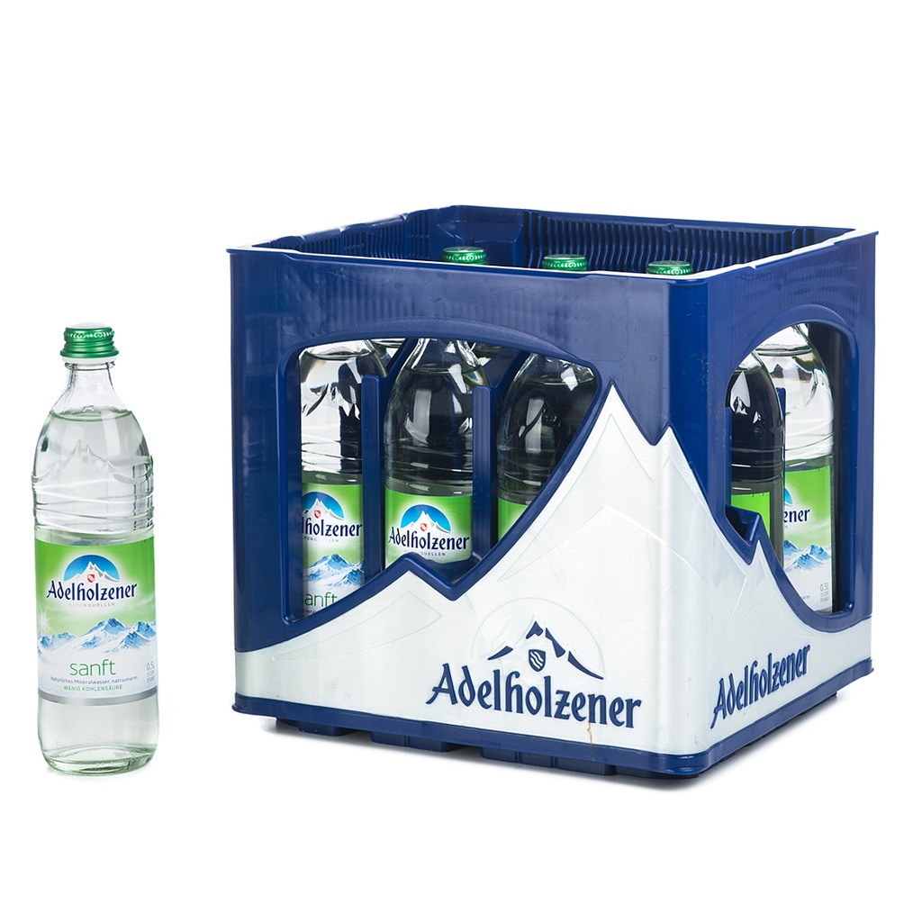 [100296/410] ADELHOLZENER SANFT  12 x 0,5 LITER GLAS