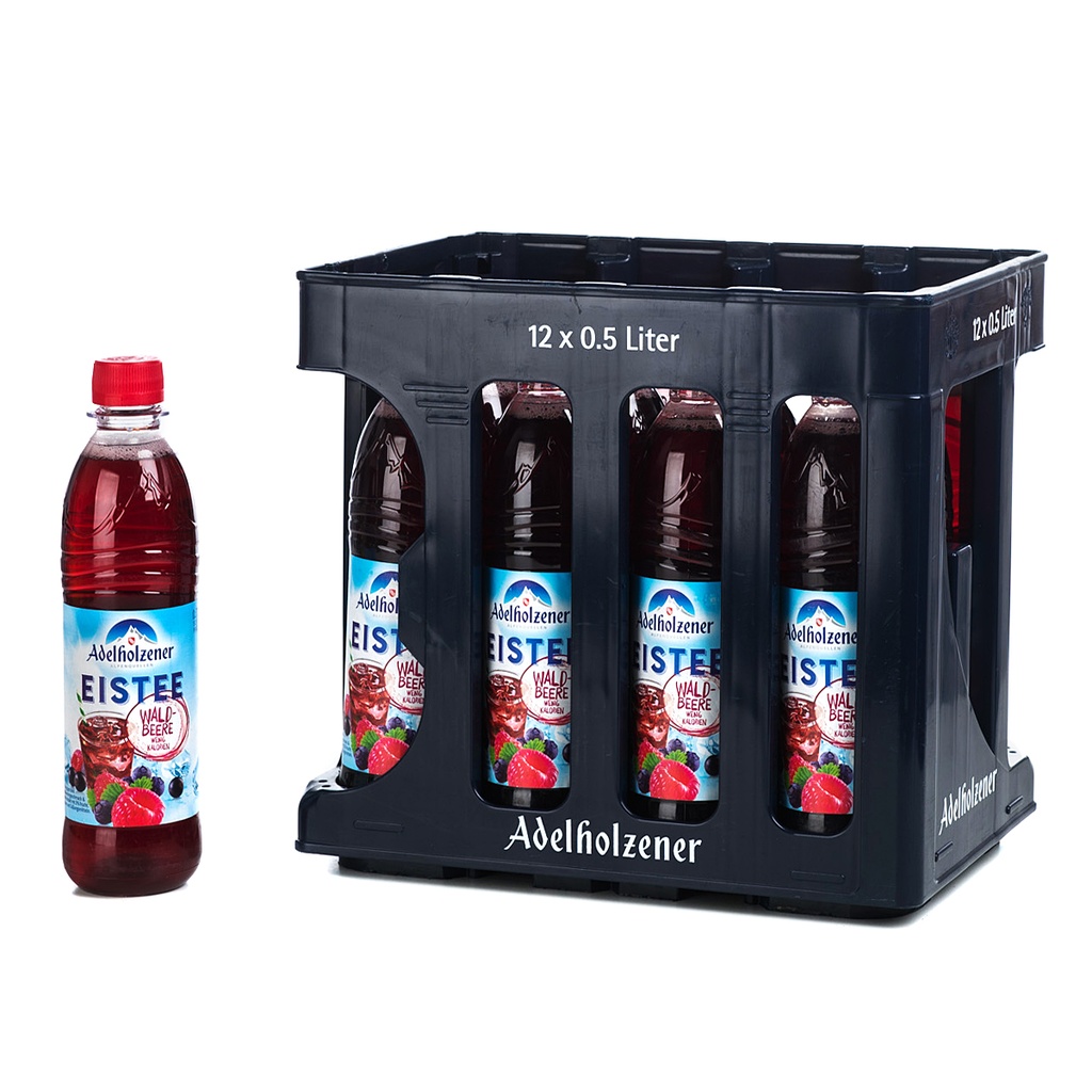 ADELHOLZENER EISTEE WALDBEERE PET 12 x 0,5 LITER