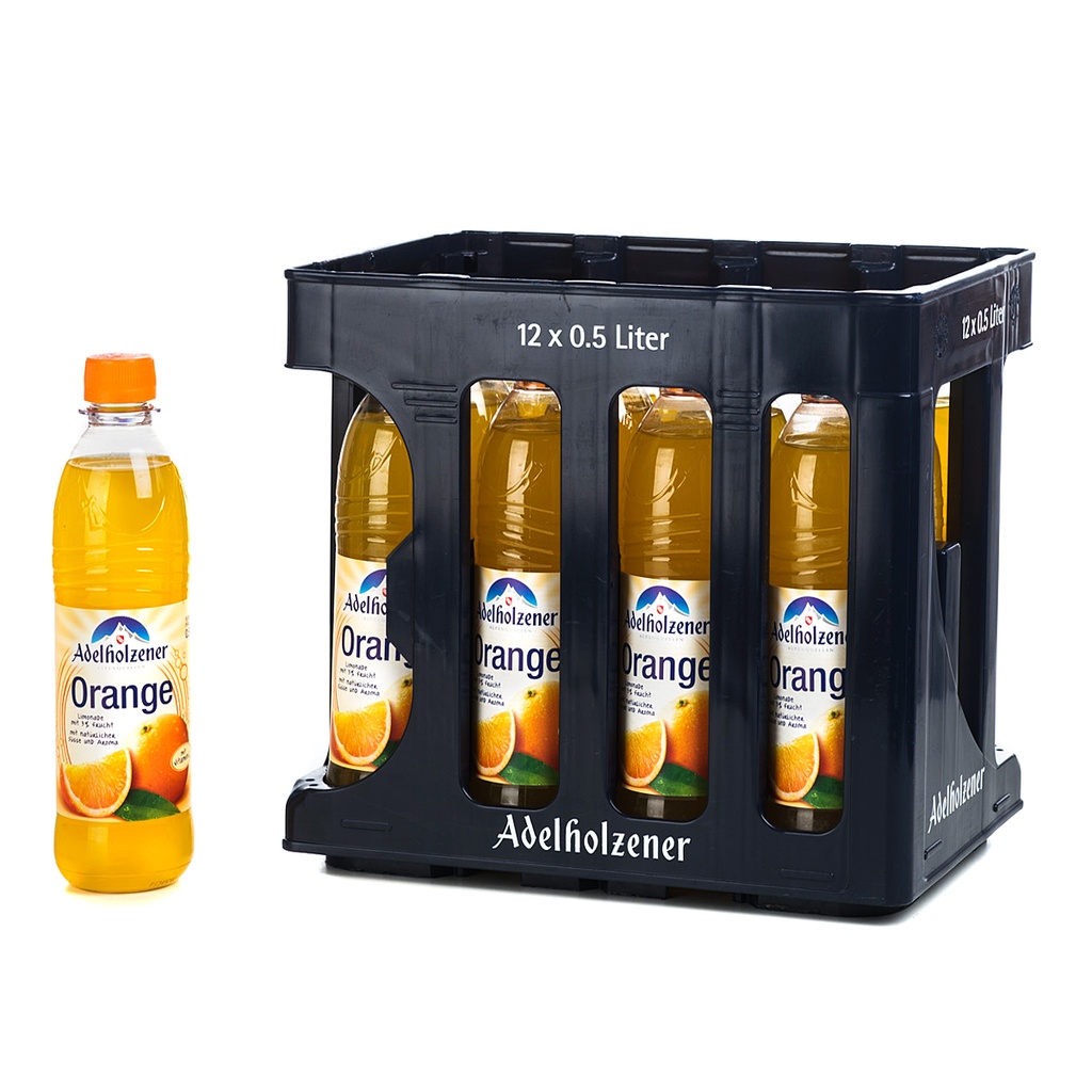[100489/415] ADELHOLZENER LIMO ORANGE PET  12 x 0,5 LITER