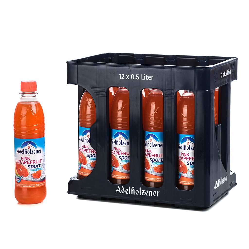 ADELHOLZENER PINK GRAPE SPORT PET  12 x 0,5 LITER