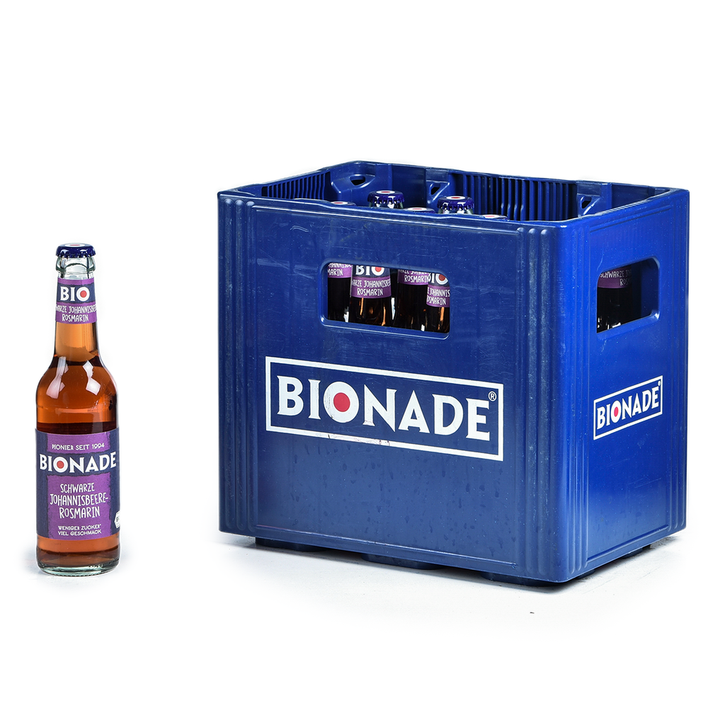 [101712/359] Bionade Schwarze Johannisbeere-Rosmarin  12 x 0,33 Liter
