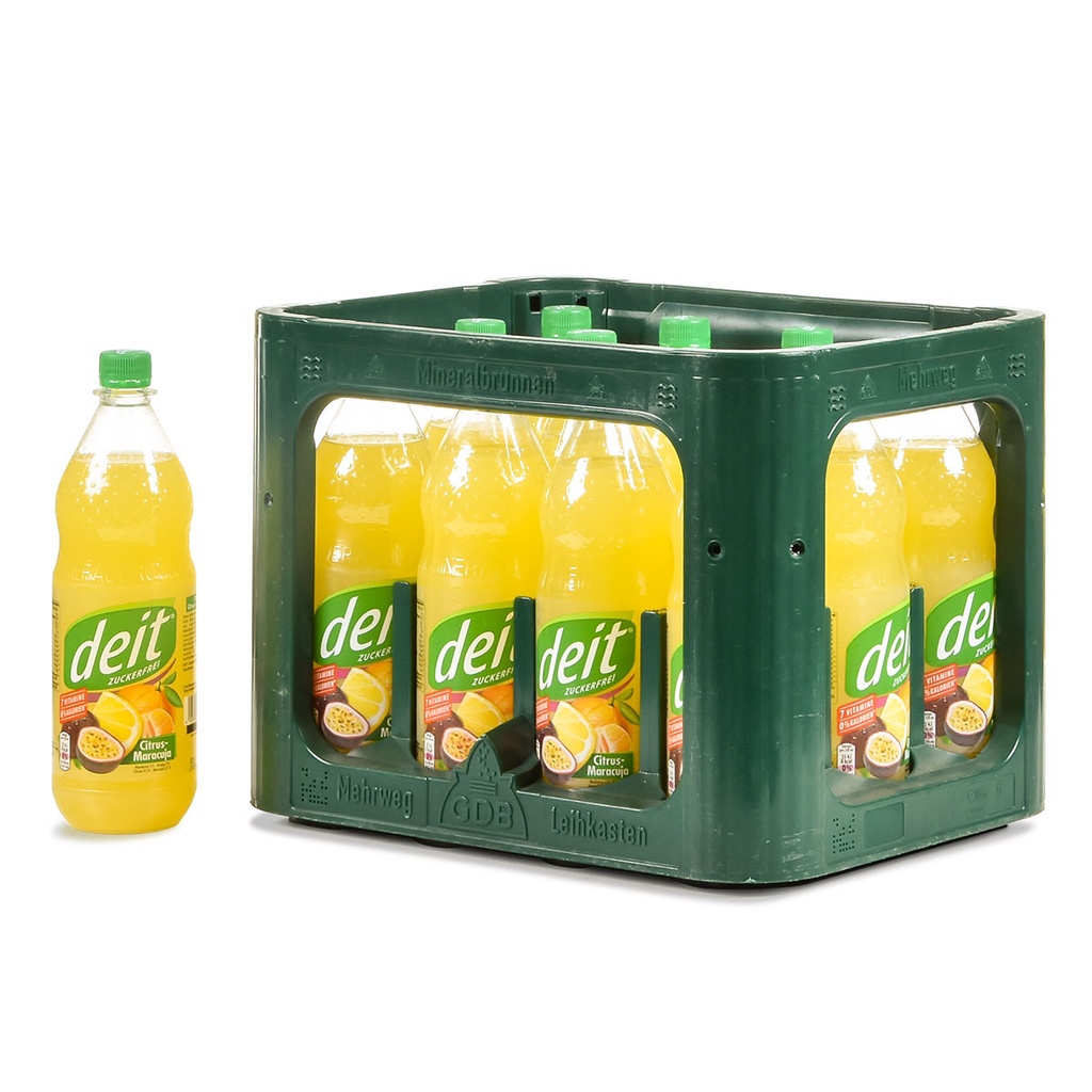 [100526/420] DEIT CITRUS-MARACUJA PET  12 x 1,0 LITER