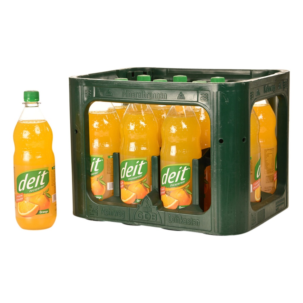 DEIT ORANGE PET  12 x 1,0 LITER