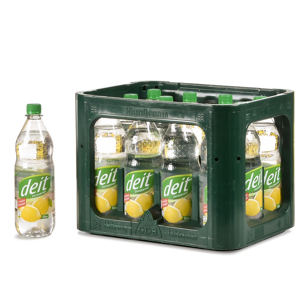 [100534/109] DEIT ZITRONE KLAR PET  12 x 1,0 LITER