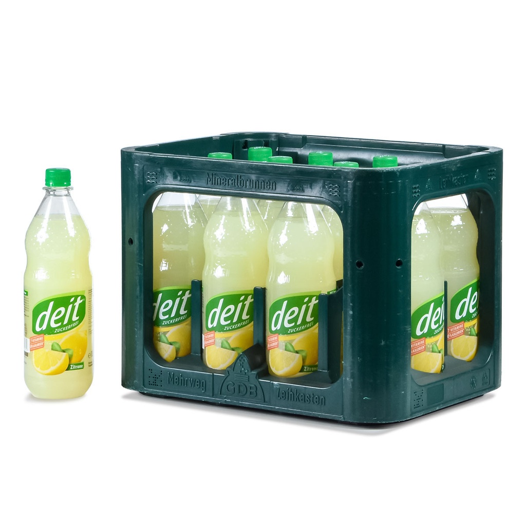 [100535/109] DEIT ZITRONE TRÜB PET  12 x 1,0 LITER