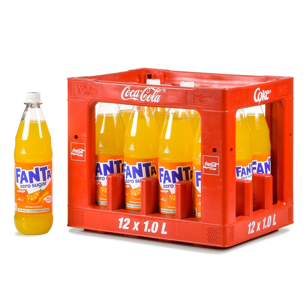 FANTA ZERO PET  12 x 1,0 LITER