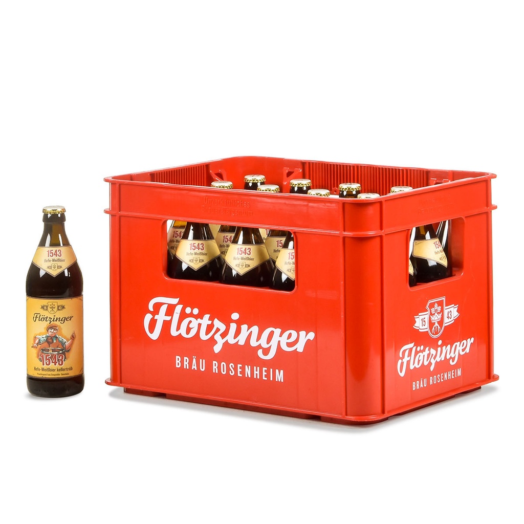 FLÖTZINGER BRÄU WEIßBIER TRÜB 1543  20 x 0,5 LITER