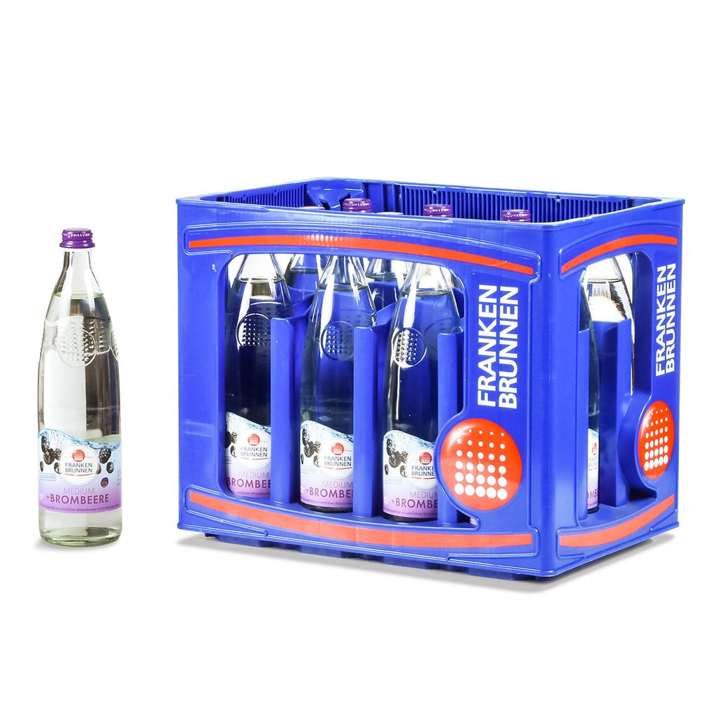 [300-F104] FRANKEN BRUNNEN MEDIUM + BROMBEERE 12 x 0,75 LITER