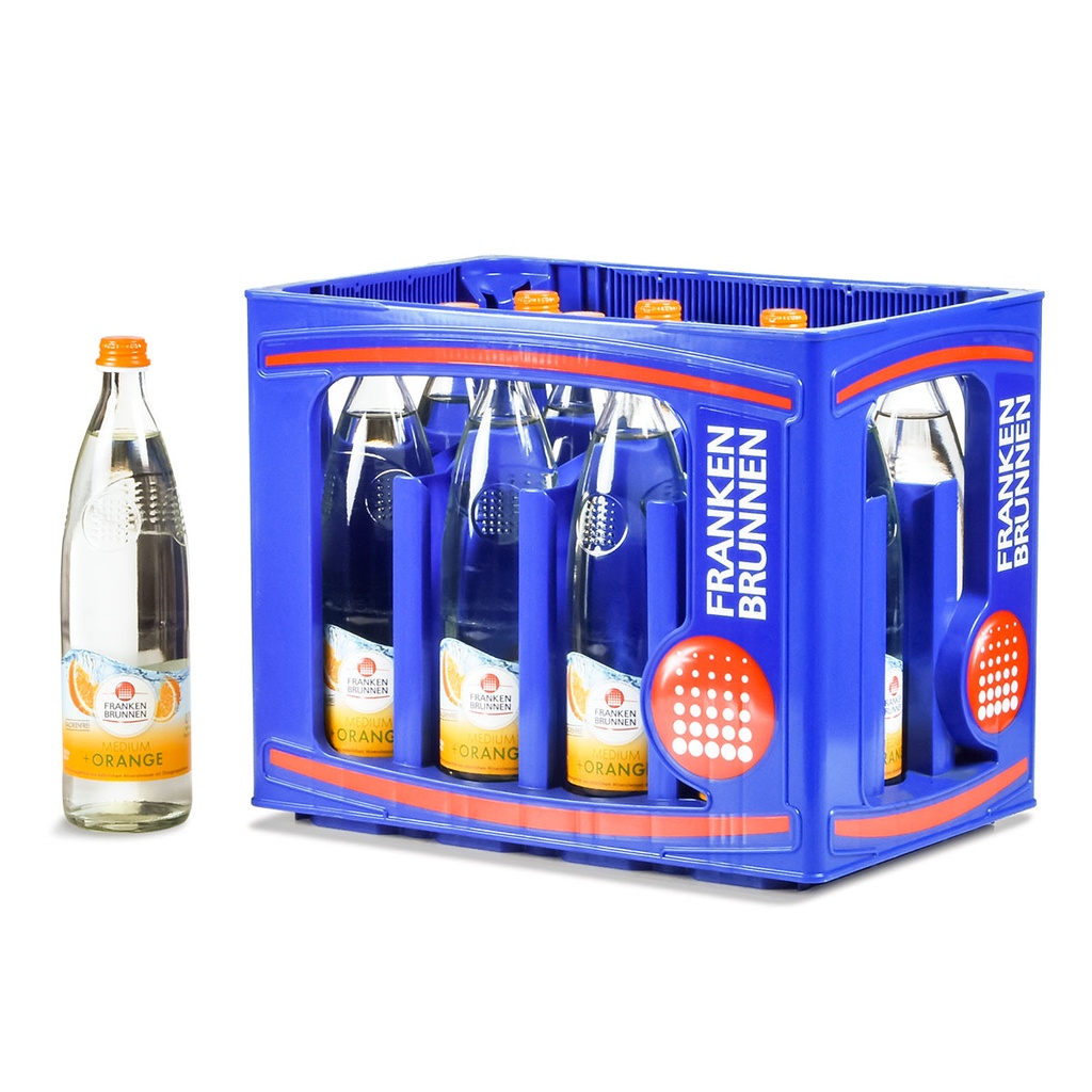 FRANKEN BRUNNEN MEDIUM + ORANGE 12 x 0,75 LITER