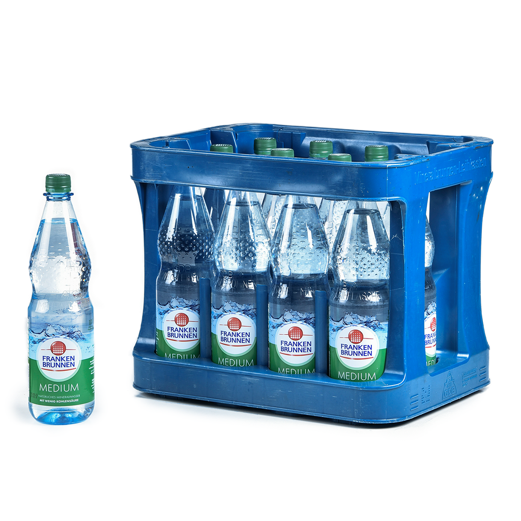 [200-F306] FRANKEN BRUNNEN MEDIUM PET 12 x 1,0 LITER