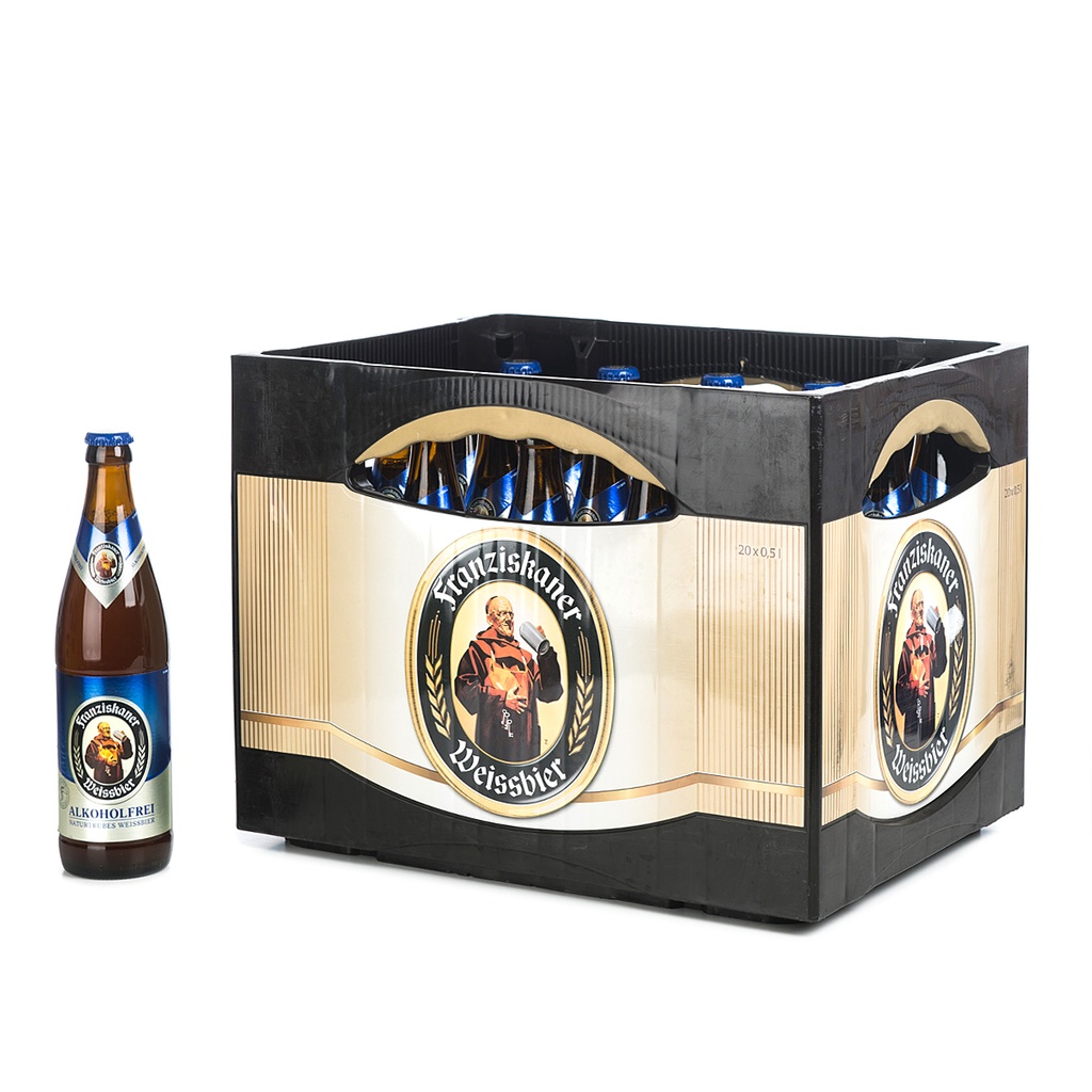 FRANZISKANER WEIßBIER ALKOHOLFREI  20 x 0,5 LITER