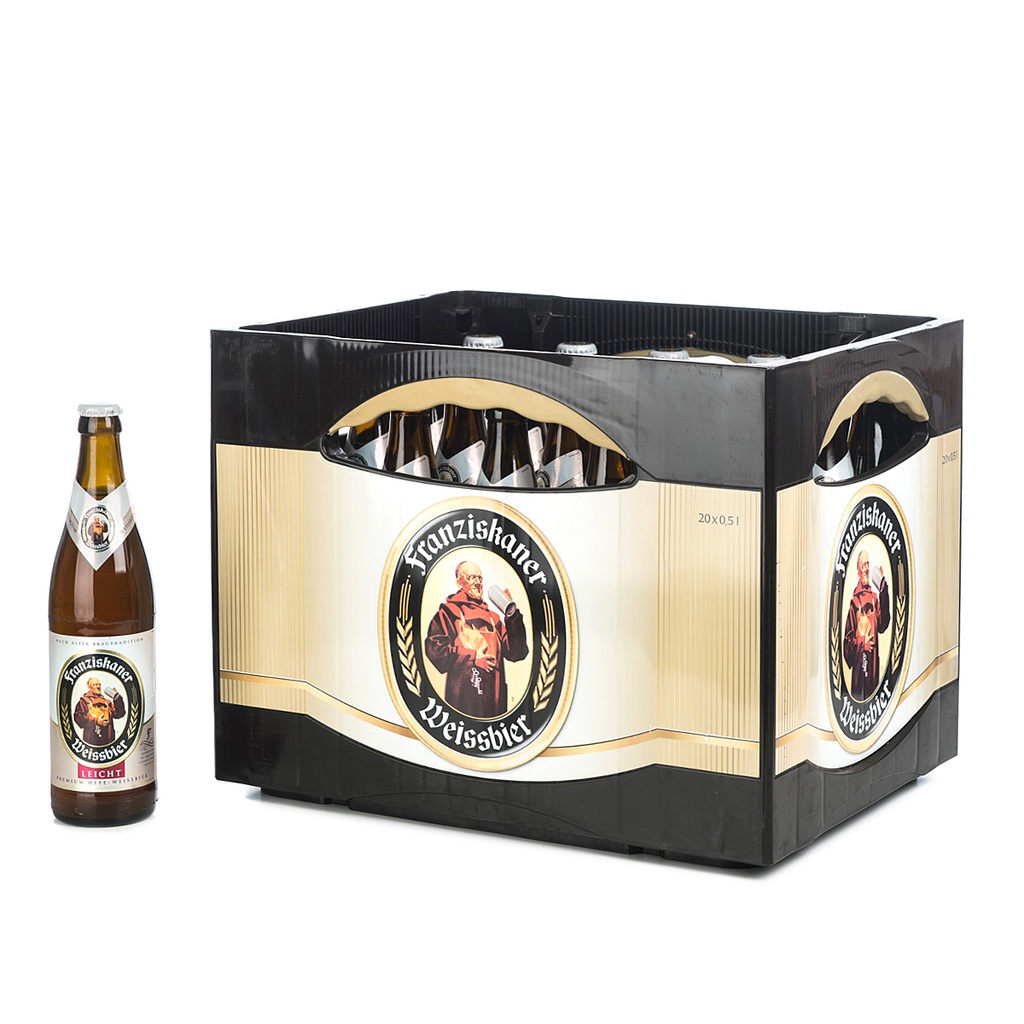 FRANZISKANER WEIßBIER LEICHT  20 x 0,5 LITER