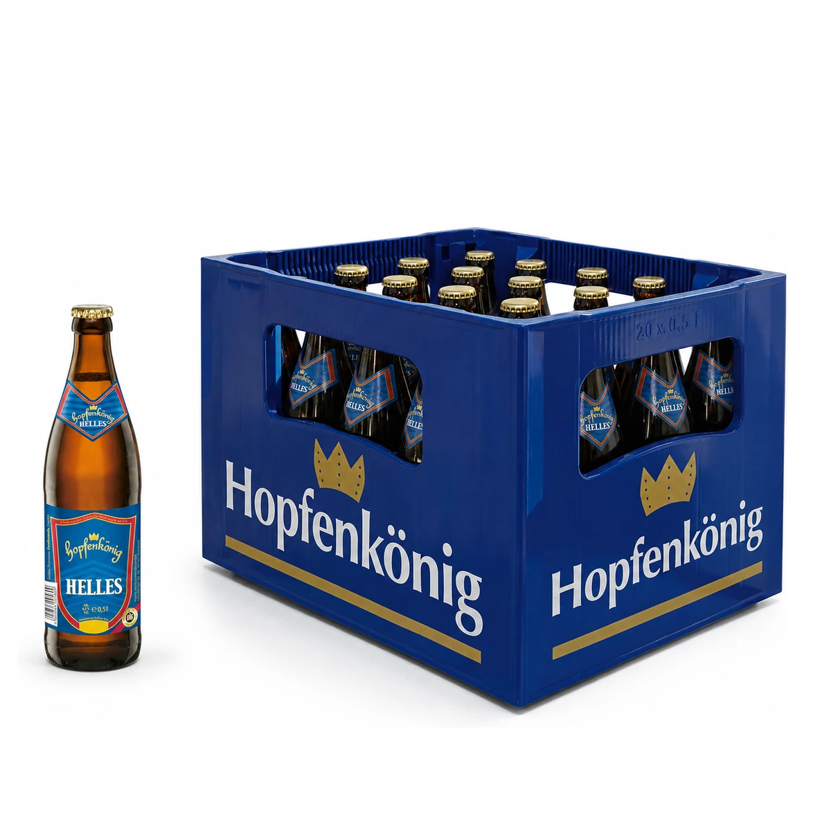 HOPFENKÖNIG HELL  20 x 0,5 LITER