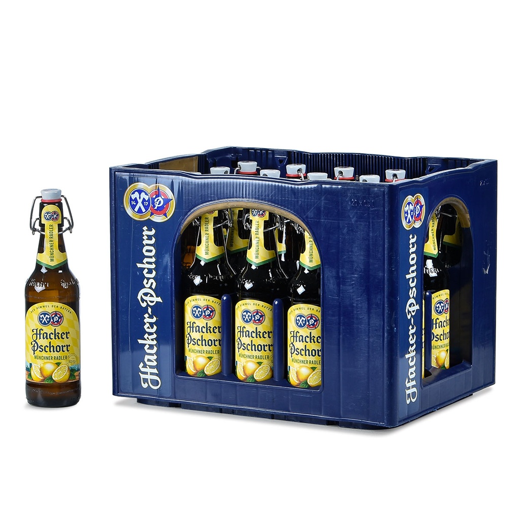 Hacker Pschorr Natur Radler Bügel  20 x 0,5 Liter