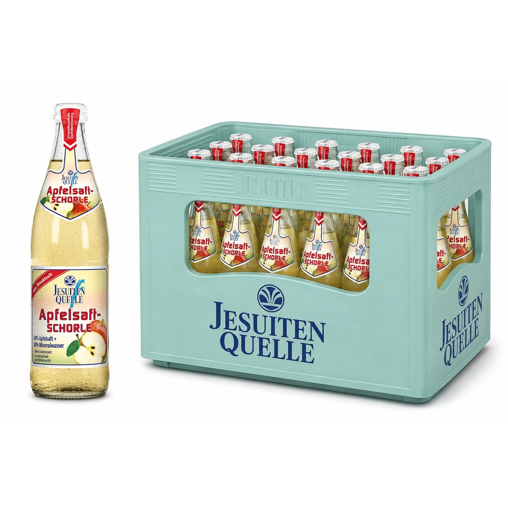 [100386/470] JESUITEN QUELLE APFEL-SCHORLE  20 x 0,5 LITER