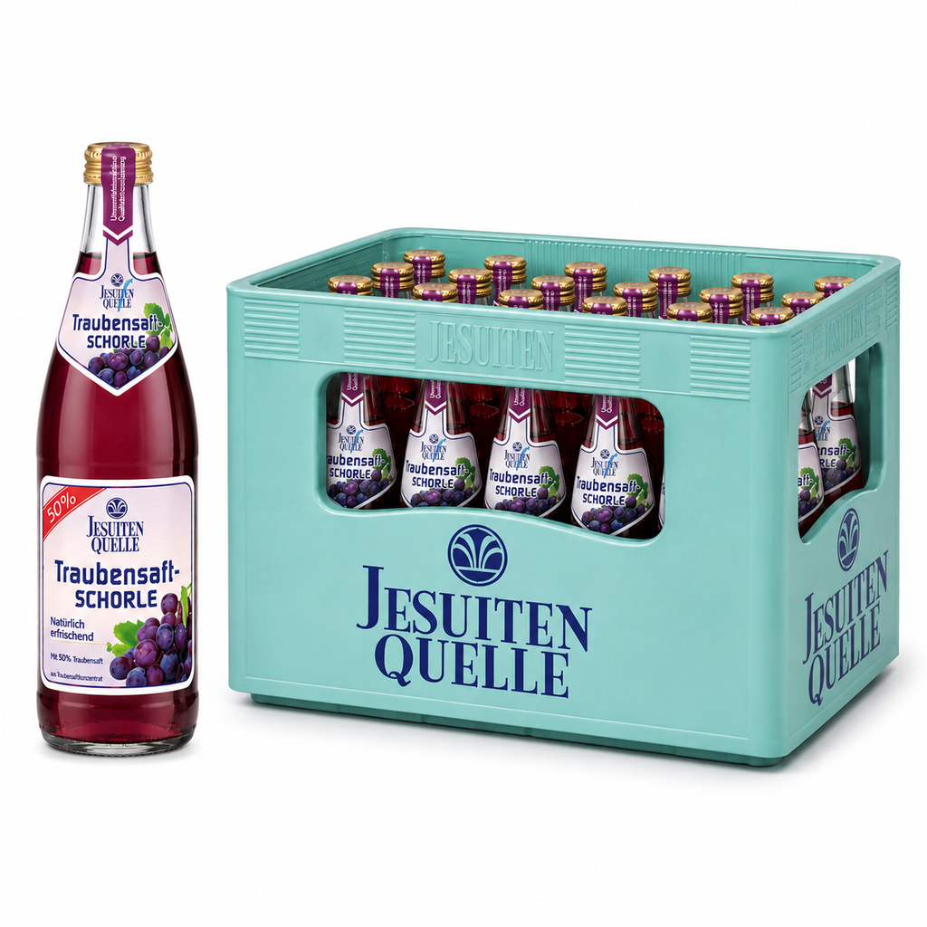 [100387/470] JESUITEN QUELLE TRAUBEN-SCHORLE 20 x 0,5 LITER