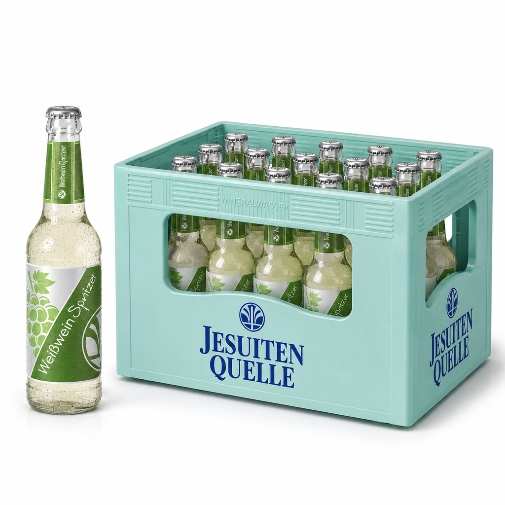JESUITEN QUELLE WEIßWEIN SAUER SPRIZZ  24 x 0,33 LITER