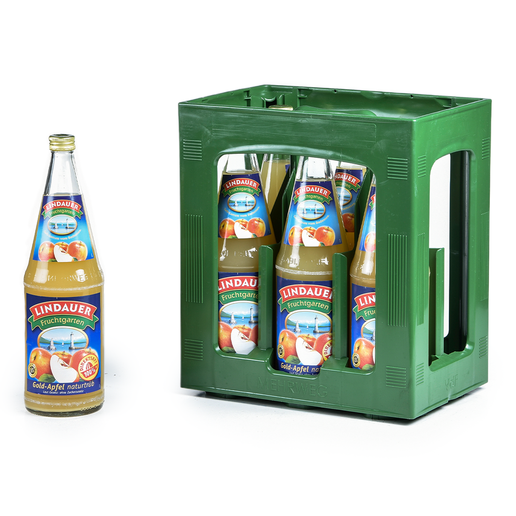LINDAUER APFELSAFT GOLD NATURTRÜB 100% DIREKTSAFT  6 x 1,0 LITER