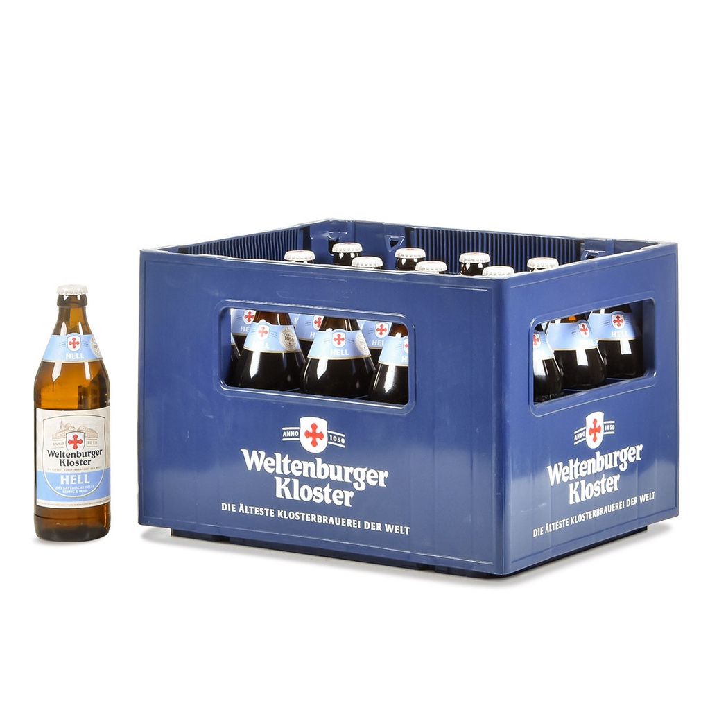 [100278/470] WELTENBURGER KLOSTER HELL  20 x 0,5 LITER