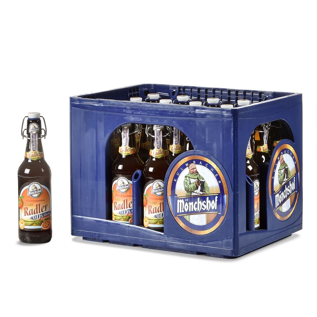 MÖNCHSHOF NATUR RADLER BLUTORANGE 0,0% ALKOHOLFREI 20 x 0,5 LITER