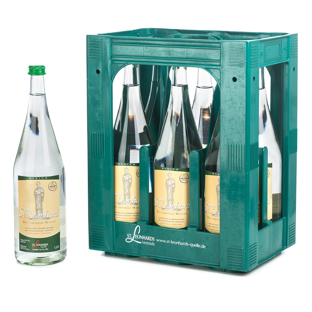 ST. LEONHARD MEDIUM  6 x 1,0 LITER