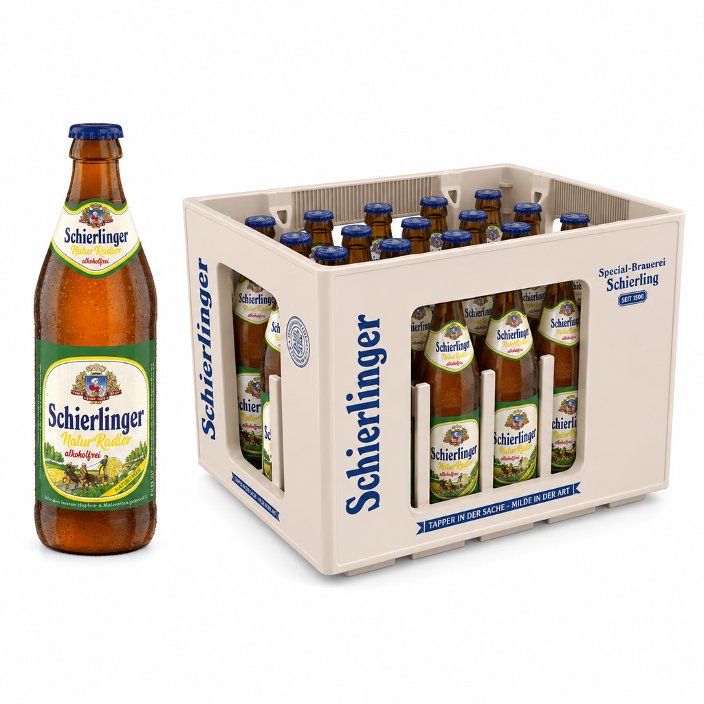 SCHIERLINGER NATUR RADLER AKOHOLFREI  20 x 0,5 LITER