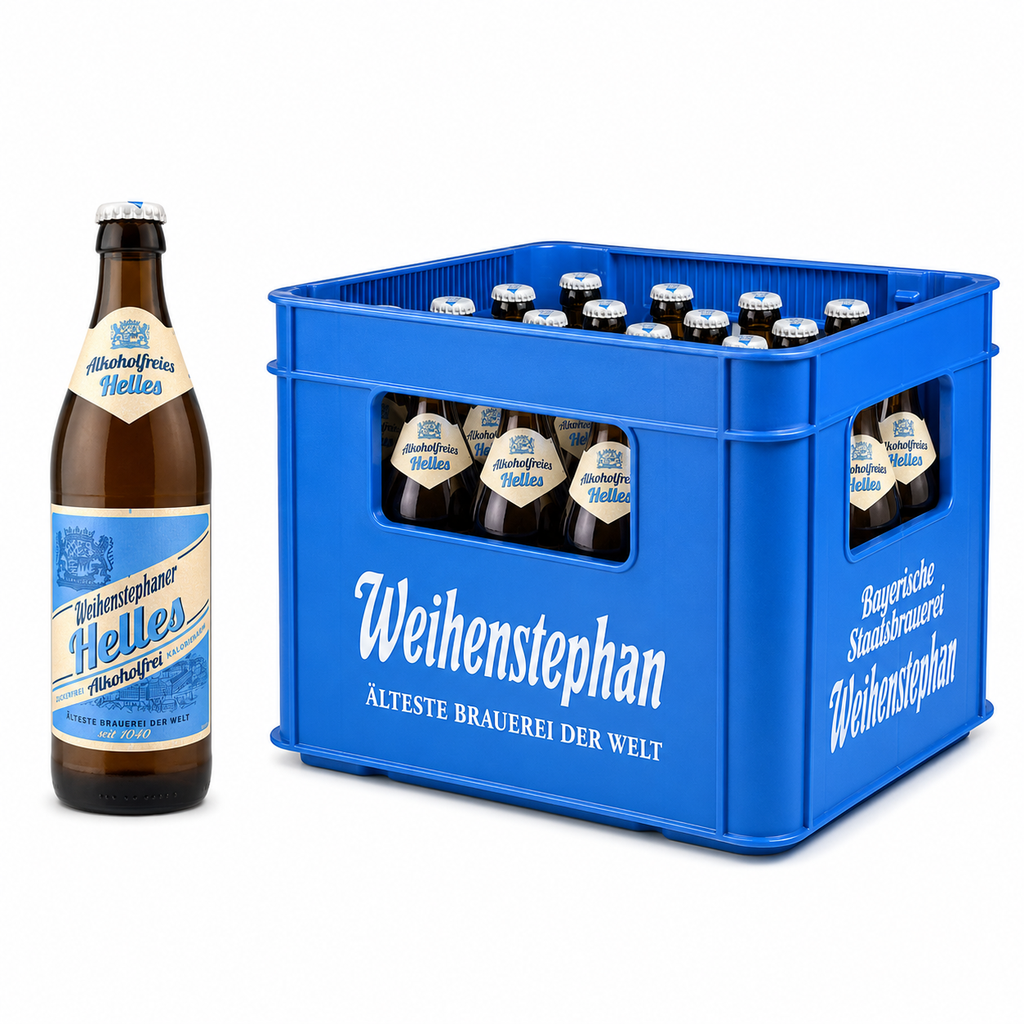 WEIHENSTEPHAN HELL ALKOHOLFREI  20 x 0,5 LITER